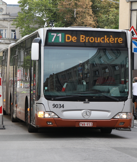 Bus 54-71-N09-N10 - interruption between Trône / Troon and Bailli  / Baljuw - Flagey.