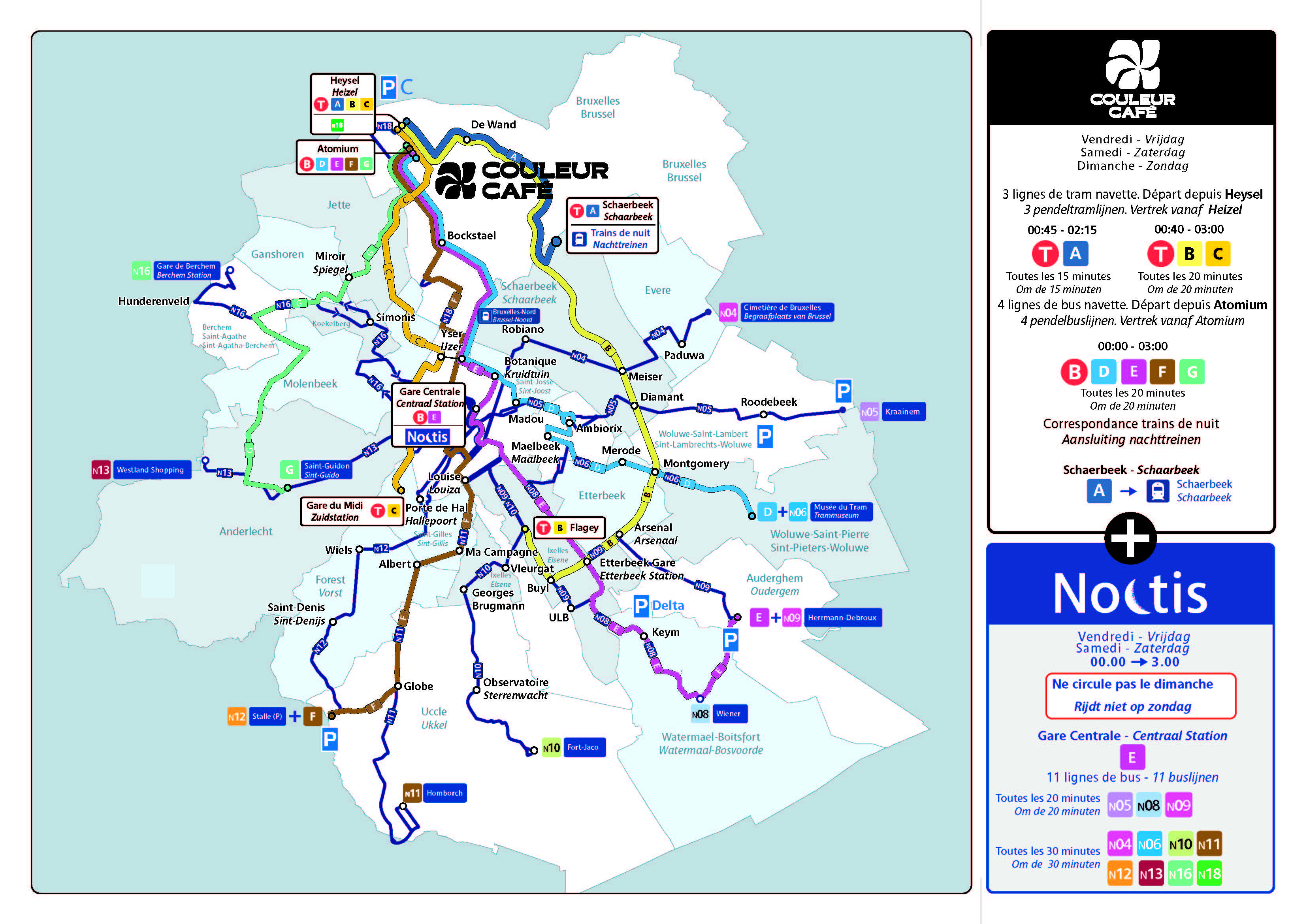 Shuttle routes