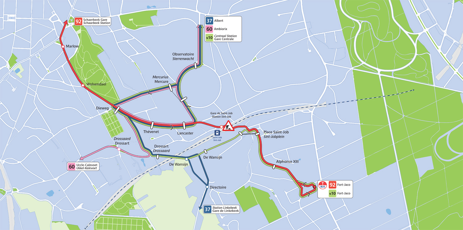 Map of the interruption (as of 2 June)