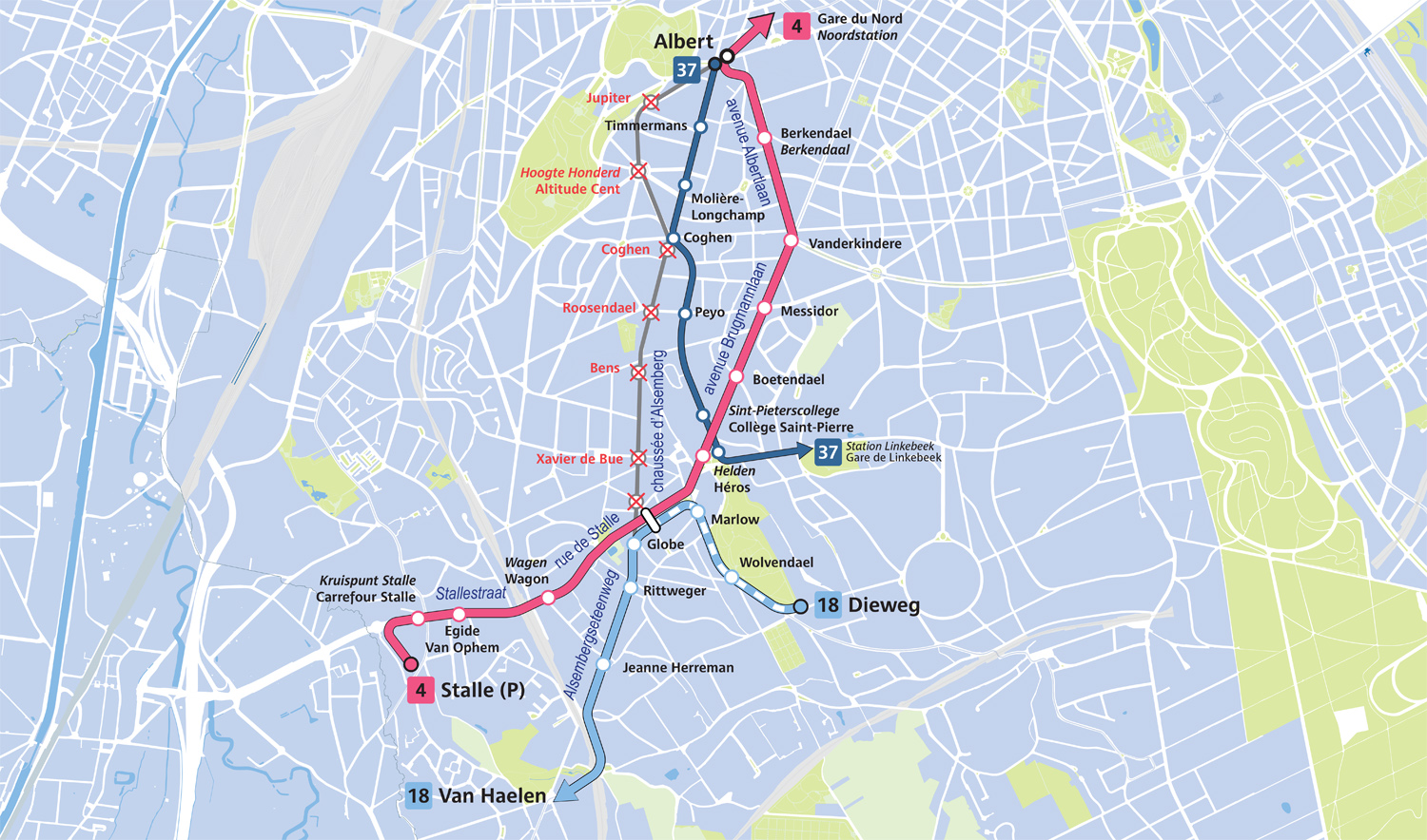 Plan van de onderbreking