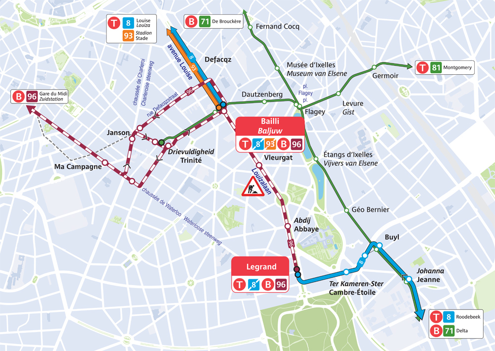 Map of the interruption (as of 29 June)