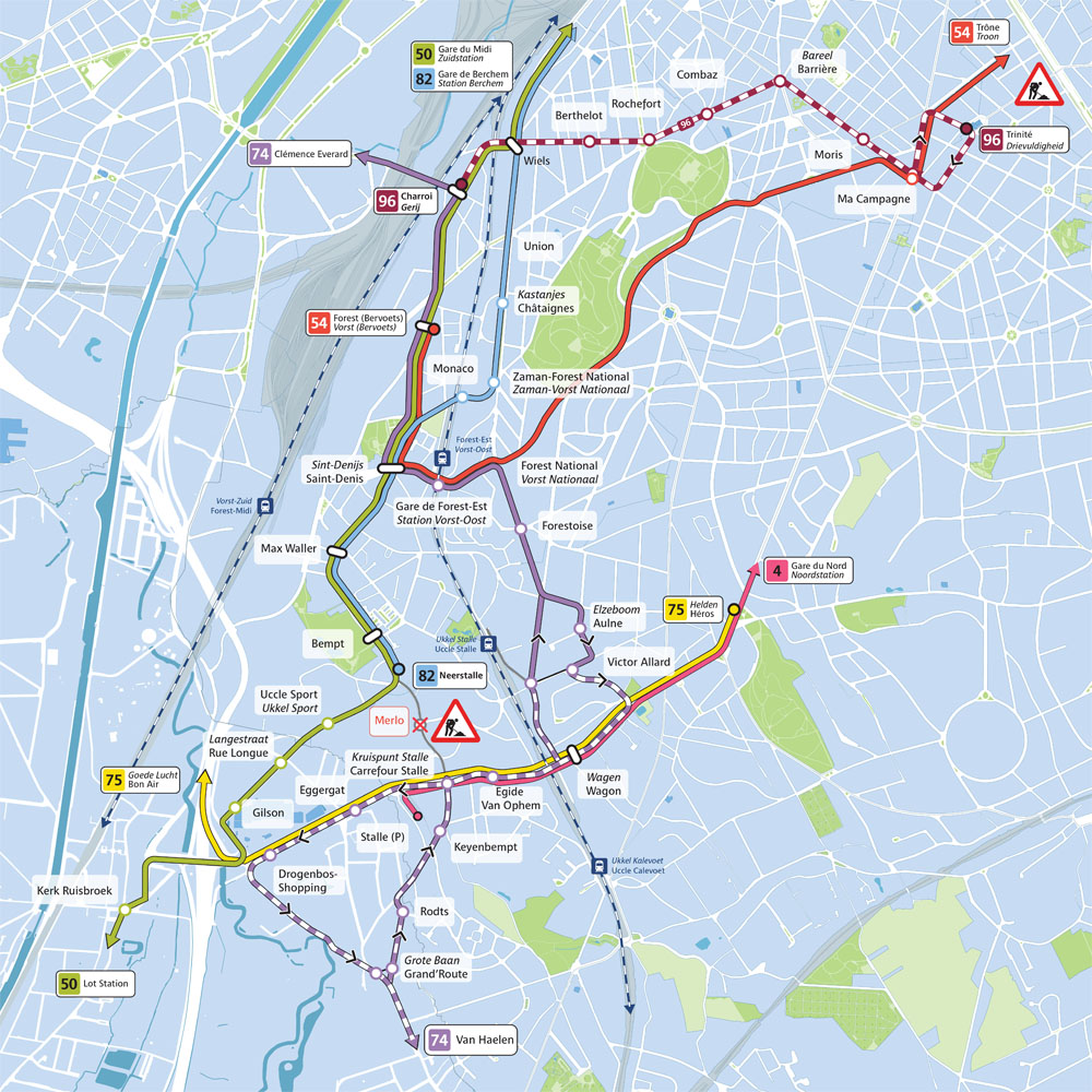 Plan de l'interruption (dès le 22 décembre)