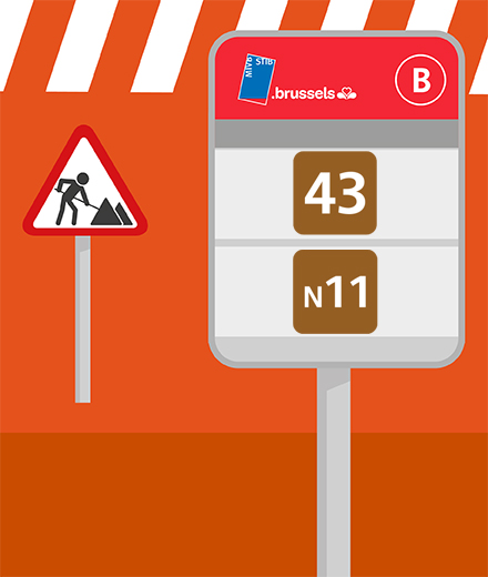 Bus 43 N11 – Diversion